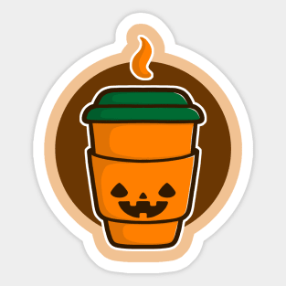 Jack O Latte Sticker